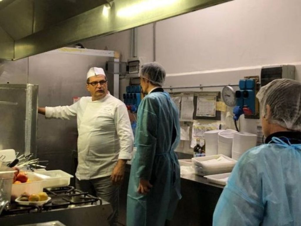 Vinci visita sindaco Daniele Vanni centro cottura mense scolastiche