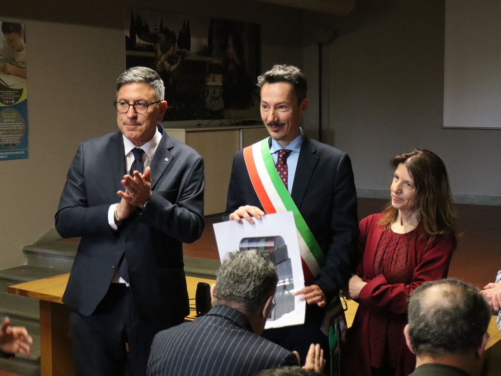 Il sindaco Daniele Vanni insieme al presidente di CNA Dario Costantini | Foto di gonews.it