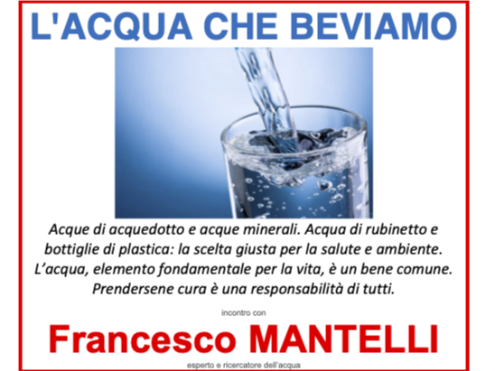 Al Circo Arci di Montespertoli un incontro sull'Acqua