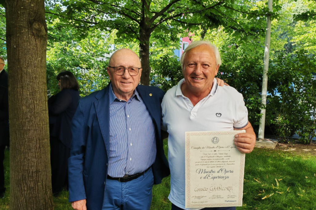 Fabbro di Ponsacco premiato a Bologna: Corrado Gambicorti è Maestro d'Opera e d'Esperienza