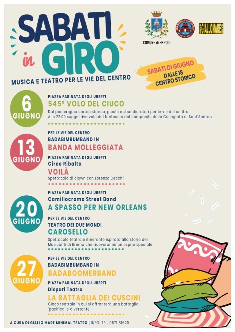 I 'Sabati in Giro', prossimo appuntamento con la BadaBimBumBand in ...