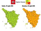 allerta arancione toscana temporali