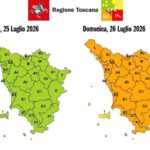 allerta arancione toscana temporali