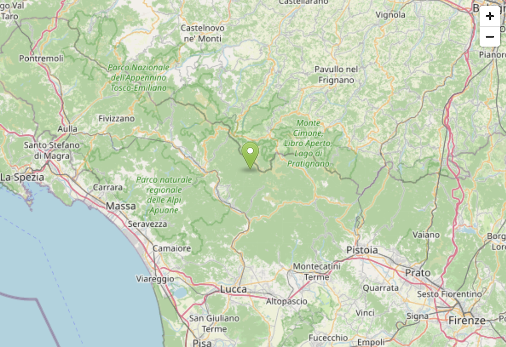 Scossa di terremoto di magnitudo 3.2 in provincia di Lucca